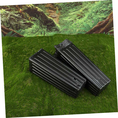 YARNOW 50pcs Tall Nursery Pots for Trees, 11.8 x 3.9 Inch, Black Plastic Grow Bags with Drainage Holes for Vegetables, Fruits, and Flowers