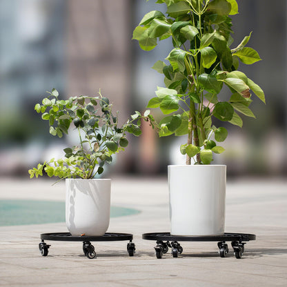 Goooxim 20" Heavy-Duty Plant Dolly with Wheels – Rolling Base for Indoor & Outdoor Use, Detachable Handle, 360° Swivel Wheels, Supports Up to 200 lbs – Ideal for Moving Large Pots & Trees