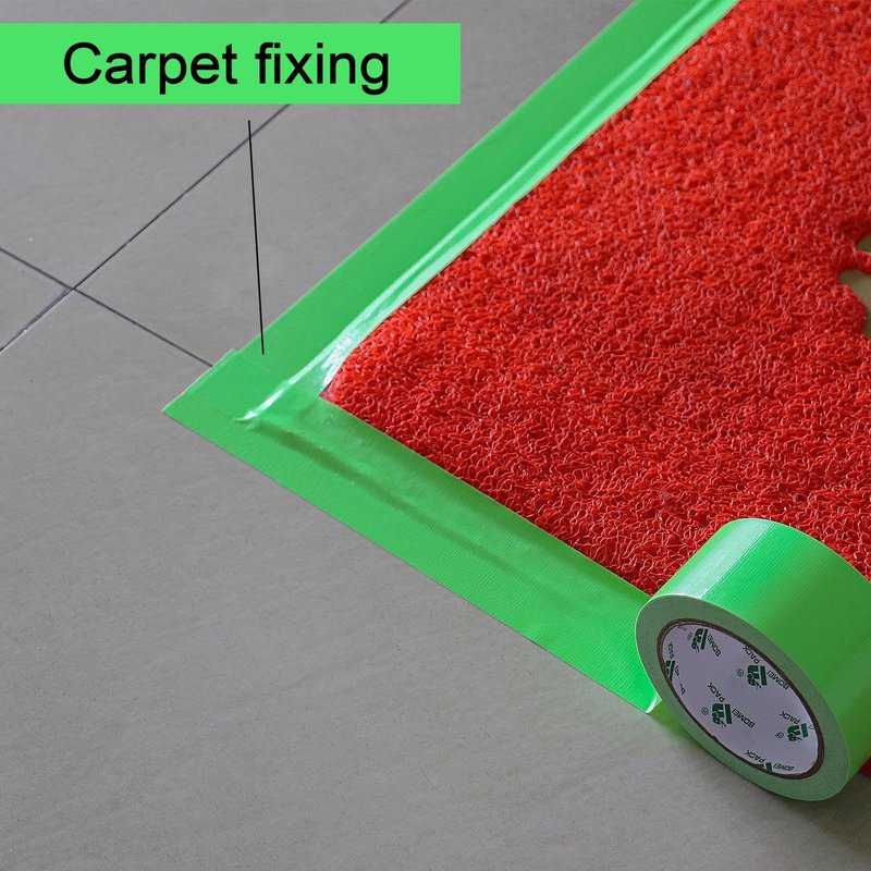 BOMEI PACK Green Duct Tape, 3Rolls Heavy Duty Strong Industrial Color Duct Tape 9mil x 1.88inch x 30yds for Packing and Repairing
