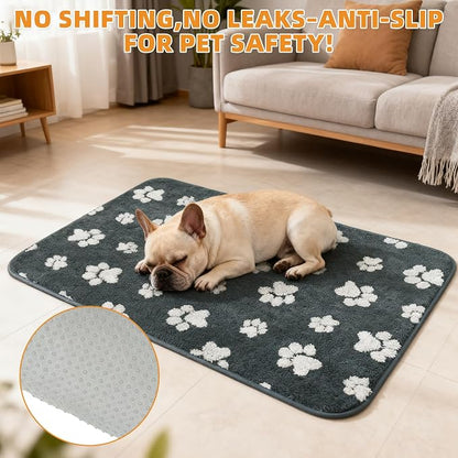 KOOLTAIL Washable & Waterproof Dog Whelping Pad, Super Absorbent & Soft Warm Plush Puppy Pads Potty Training, Quick Dry Reusable Pet Mats for Whelping Box Supplies,Playpen,Crate,24"*36"
