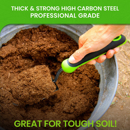 Garden Guru Heavy Duty Garden Trowel Hand Shovel for Gardening – Strong Carbon Steel - Rust Resistant – Ergonomic Grip – Perfect Trowel Garden Tool for Soil Digging Planting Transplanting Weeding