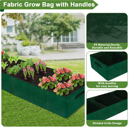 Lezmarket 47" × 16" × 47" Tomato Planter for Garden, Tomato Trellis Cages with Fabric Grow Bag for Climbing Plants