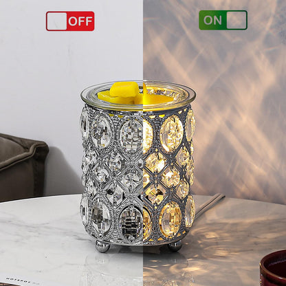 Leyoue Wax Warmer Wrought Iron Crystal Wax Melt Warmer Electric Oil Burner Wax Melt for Gifts & Decor, Home, Office, SPA,Bedroom