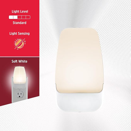 Energizer Night Lights Plug into Wall, 2-Pack, LED Plug in Nightlight, Soft Warm White, Dusk to Dawn Sensor, Adults, Kids, Bedroom, Bathroom, Nursery, Hallway, Kitchen, UL Safety Listed, 81565