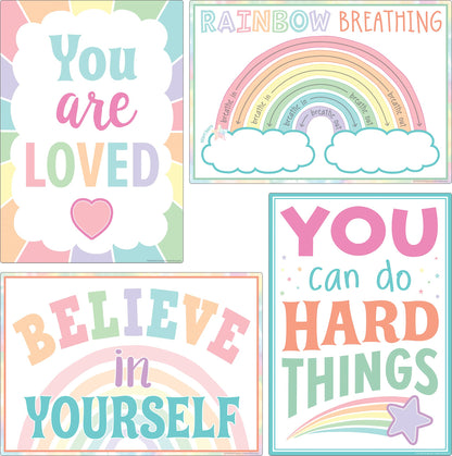 Teacher Created Resources Pastel Pop Calming Strategies Educational Poster Pack (TCR8439)