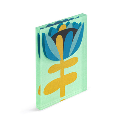 DEMDACO Hanging Tile Wall Art Everyday Home Décor, 5 x 7 Inch Acrylic, Bloom Together