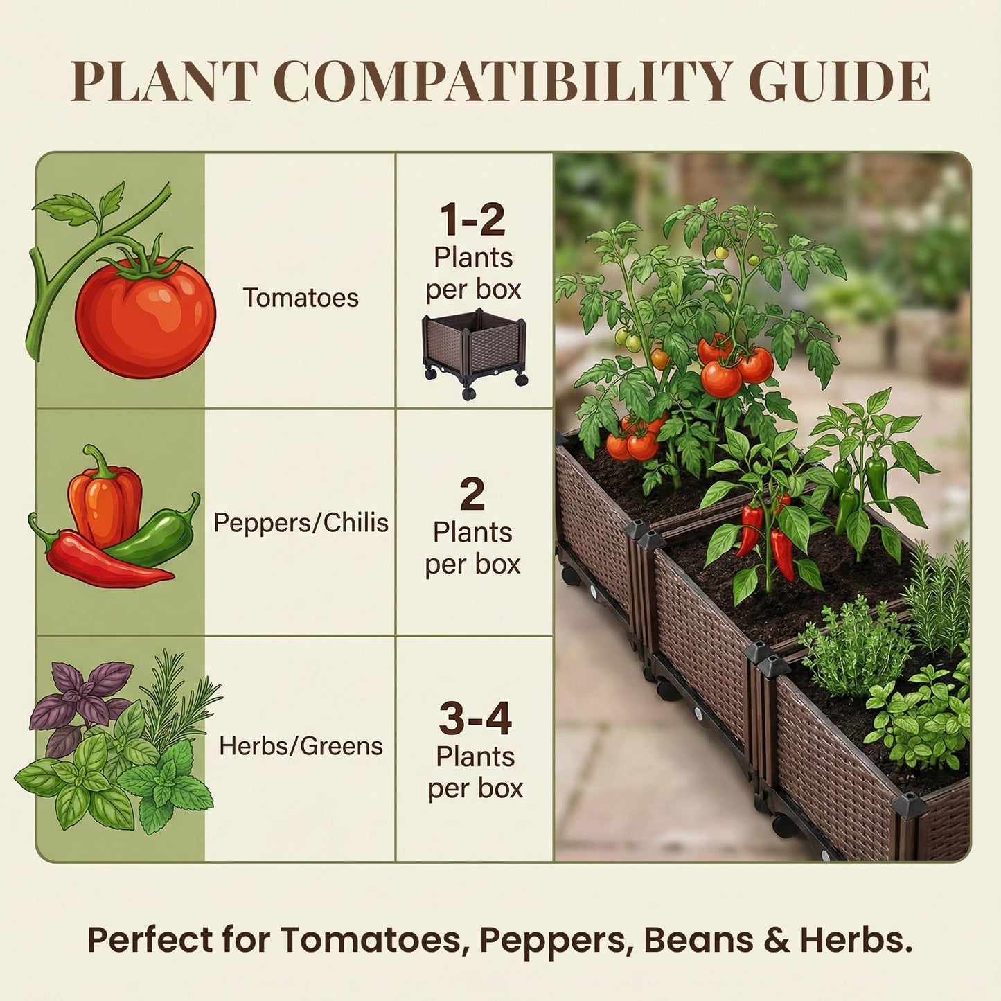 1 Pack Self Watering Tomato Planter with Trellis 64 Inch, Raised Garden Bed with Trellis - Planter Box for Climbing Plants, Tomato Pot for Vegetables, Vine Flowers, Indoor, Outdoor, Patio