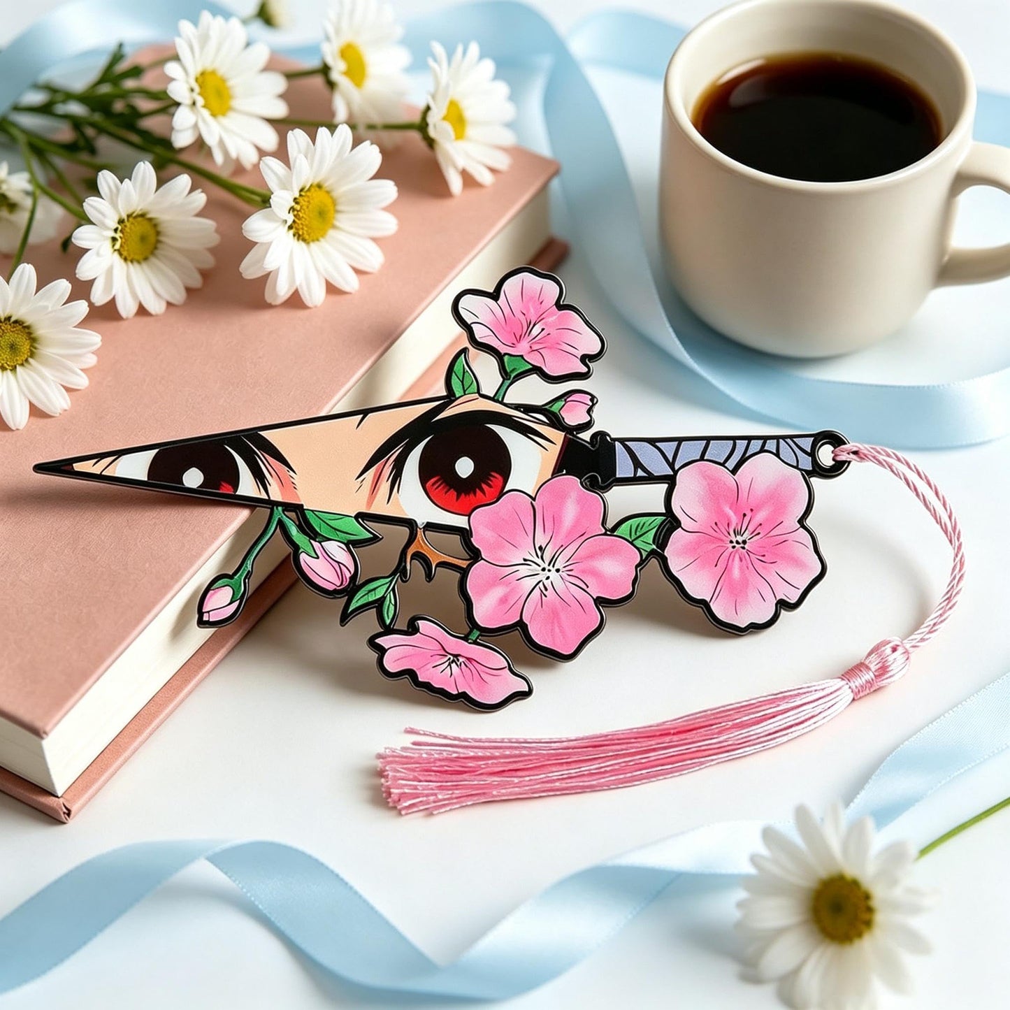 4PCS Anime Acrylic Bookmark Set Book Lovers Reading Accessories (Anime Merch)