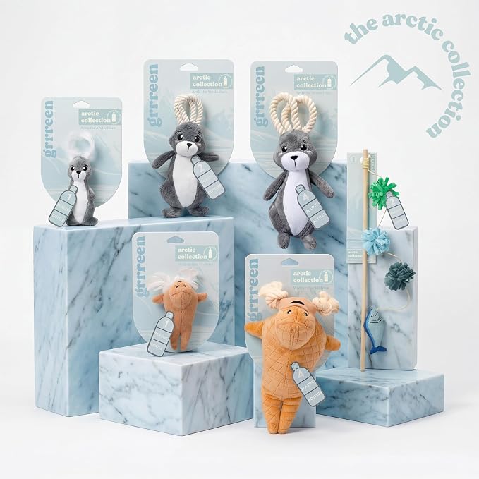Dog Toys | Plush Arctic Hare Stuffed Animal for Large Dogs | Eco Friendly Jumbo Dog Toy