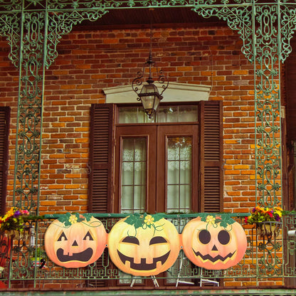 Outdoor Yard Signs & Indoor Banners - Halloween Pumpkin Decor, Garden Flag, Wall & Porch Decorations