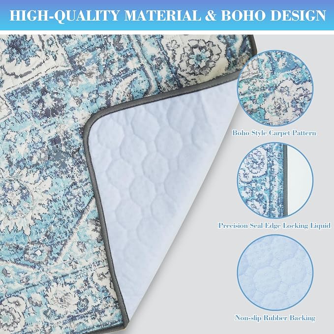 Thicken Washable Pee Pads for Dogs, Waterproof Reusable Pee Pads for Dogs，54"x72" Super Absorbent Leakproof Dog Pads, Non-Slip Potty Pads for Floor, Crate, Couch, Whelping Pads Pet Supplies