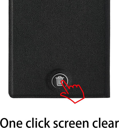 Mini LCD Writing Tablet Updated, 6.5in Erasable Reusable Electronic Drawing Pads, Electronic scratchpad, Hanging Pens with Leather Case