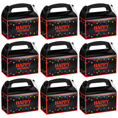 Marspark 24 Pack Strange Birthday Party Supplies, Paper Gift Boxes, Cartoon Candy Treat Boxes for Strange Themed Birthday Party Decorations(Spooky Pattern)