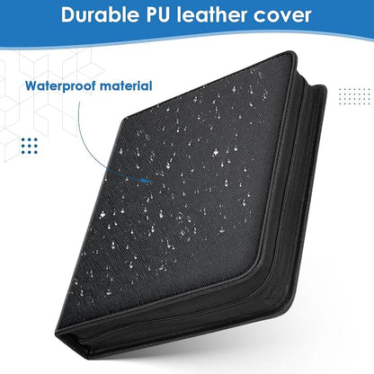 900 Pockets Card Binder, Trading Card 9 Pocket Durable Card Holder Album, Baseball Card Protectors for MTC,TCG, Game Cards, Sports Cards (Black)