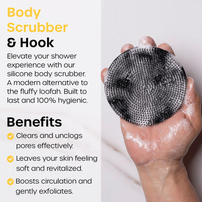 The Man Face Scrubber - Silicone Face Scrubber for Men, Gentle Exfoliating Face Massager, Flex Face Brush for Men, Removes Dead & Dry Skin, Face & Skin Care Scrub, Shower Facial Cleansing Brush