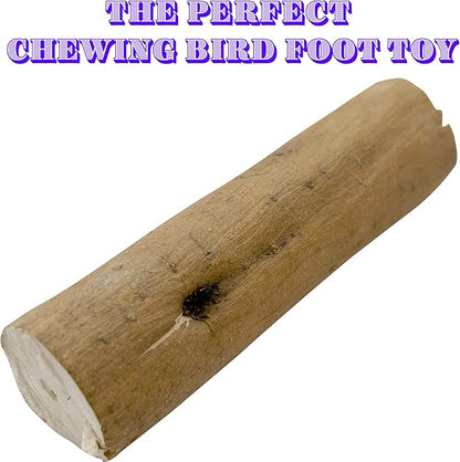 by M&M 5503 Natural Sola Skin Log PK3 - Handcut Sola Wood Bird Foot Toys, Thin Layer of Outer Bark, Lightweight, Chewable, Versatile, Great for Med to Large Size Pet Birds
