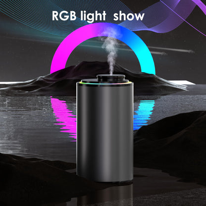 Waterless Essential Oil Diffuser, Diffuser,Portable Aromatherapy Diffuser,Light Show,3 Countdown Timers & 3 Mist Levels for Home, Room, Car, Office (Black)