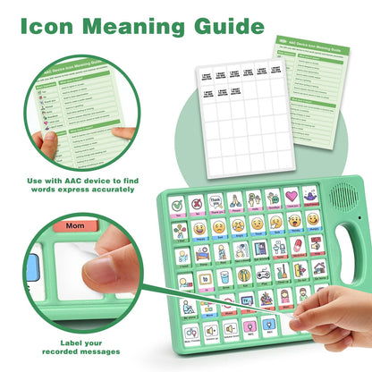 Joyreal AAC Device for Autism, Non Verbal Communication Tools for Speech Therapy & Stroke Rehab. Autism Communication Board with 5 Programmable Buttons & Adjustable Volume, Autistic Kids Must Haves