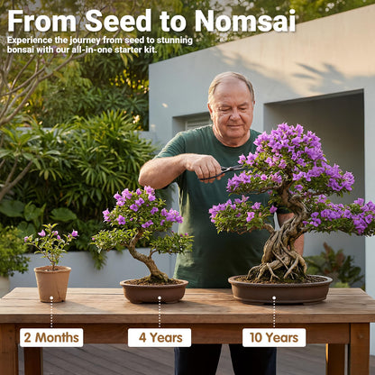JELHFIP Bonsai Tree Starter Kit for Beginners 5 Unique Indoor Bonsai Trees with Gardening Tools DIY Bonsai Growing Kit Perfect Gifts for Women Men Plant Lovers for Birthday Father’s Day Housewarming