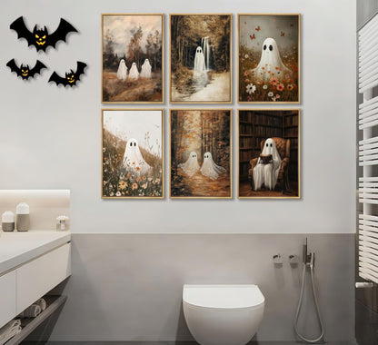 Vintage Halloween Posters Wall Art, 6Pcs, 8x10in