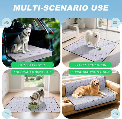 Washable Pee Pads for Dogs, 2 Pack Puppy Pads, Super Absorbent & Leakproof with Anti-Slip Bottom for Dog Training, Crates, Car, Pet Pee Pads, and Furniture Protection,18"x24"