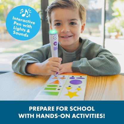 Educational Insights Hot Dots Getting Ready for School - Preschool Learning Activities with Interactive Pen, Preschool Prep and Kindergarten Workbooks, Flash Cards and Learning Books for 3 and Up Year Olds