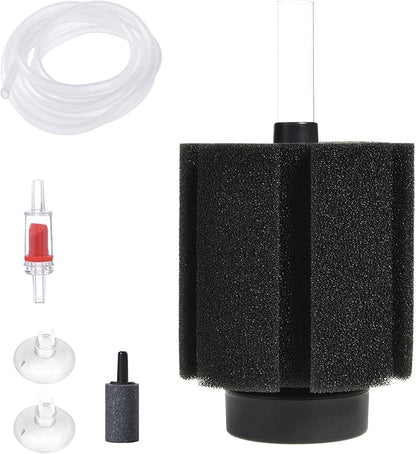 ALEGI Aquarium Bio Sponge Filter with Ceramic Media for Clear and Quiet Aquariums for Betta Fry Shrimp Tiny Fish Tank (40-75 Gallon 1 Pack)