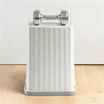 Soddeph 3.2 Gallon Plastic Small Trash Can,Rectangular Wastebasket, Waste Basket,Garbage Container for Bathroom, Kitchen, Bedroom, Office, Home, Dorm Room (1, White)