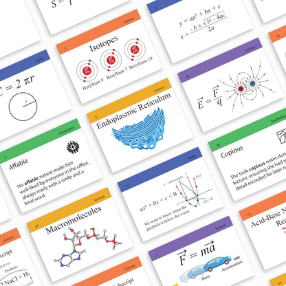ACT Flash Cards 2026 | 400 ACT Math and Science Flash Cards | Vocab Cards | Prep Cards | Board Games | Test Prep Flashcards | ACT Study Kit for Classroom and Home