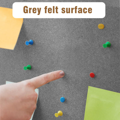 Mifuro 48"x34" Enclosed Bulletin Board, Outdoor Lockable Weather-Resistant Aluminum Cork Noticeboard for School & Office, Black Frame w/Grey Flet