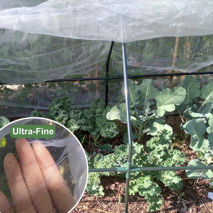Garden Netting for Raised Beds, 10 ft x 33 ft Ultra Fine Mesh Mosquito Net Pest Barrier Bird Bug Insect Netting for Garden Greenhouse, Plant Row Cover for Protect Vegetables Fruits Flowers Trees