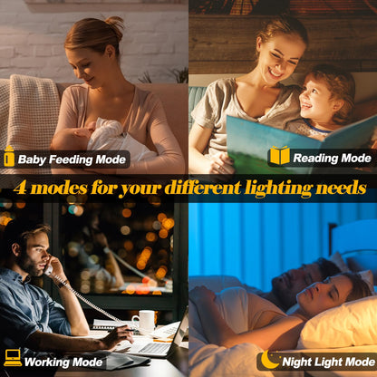 Arch Floor Lamps with Remote - Dimmable Floor Lamp 70”, Black Tall Lamp with 360° Adjustable Hanging Metal Shade, Arc Lamps Floor Standing with 9W Bulb, Over Couch Lamps for Living Room, Foot Switch