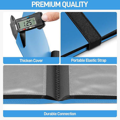 Card Binder, Upgraded 4 Pockets Trading Card Binder for Cards, Mini Collection Card Album, 160 Pockets Small Card Book Holder - Blue