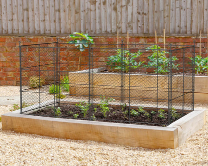 6 Panels Chicken Wire Plant Protectors, 14.26ft(L) x 24in(H) Plant Protectors from Animals, Raised Garden Bed Fencing, Garden Protection Bunny Barricades from Chicken Squirrels for Vegetables