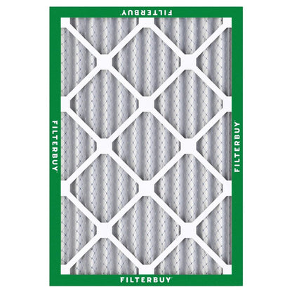 Filterbuy 24x30x2 Air Filter MERV 8 Essential Dust & Allergy Defense (2-Pack), Electrostatic Pleated HVAC AC Furnace Filters Replacement, Made in USA (Actual Size: 23.50 x 29.50 x 1.75)