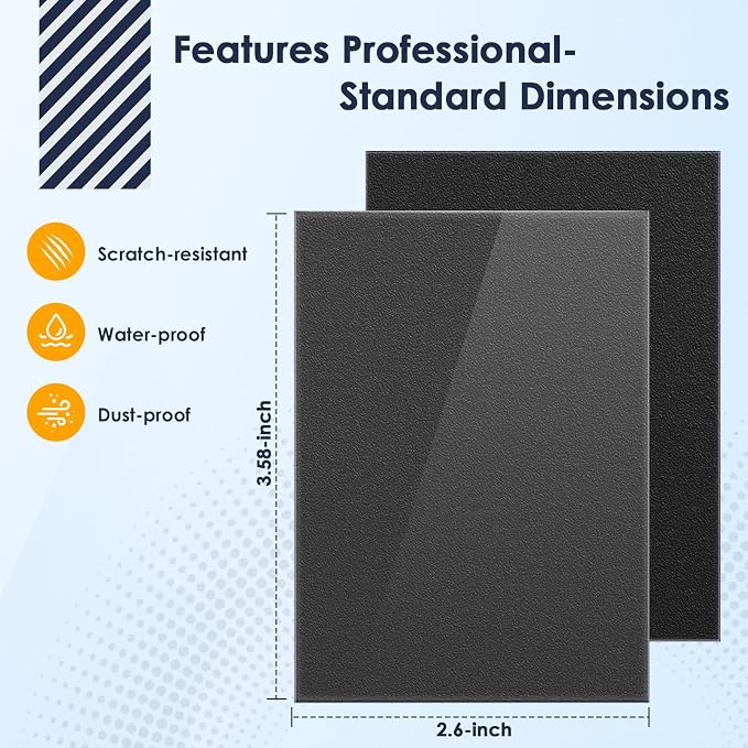 1000 Pcs Black Card Sleeves Toploaders for Trading Card, Matte Card Sleeves Deck Card Protectors Compatible with Baseball Cards, Sports Cards, Game Card