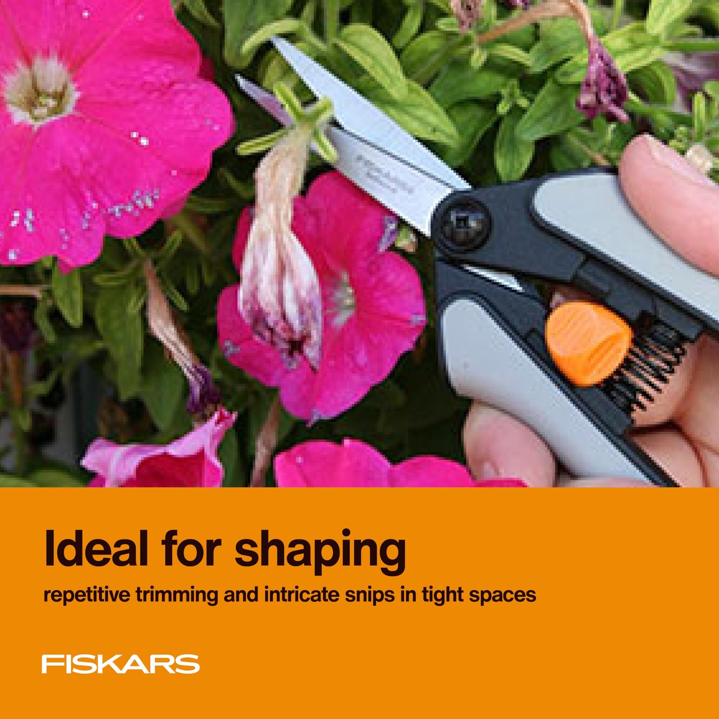 Fiskars 15pc Micro-Tip Pruning Snip Set, Precision Stainless Steel Blades, Softgrip Handles for Deadheading, Trimming & Shaping Small Plants