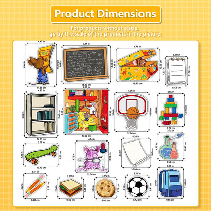 Ai fsem 16 Pcs If You Take a Mouse to School Flannel Board Stories for Preschool Classroom Must Haves Felt Wall Activities Toddler Classroom Toys