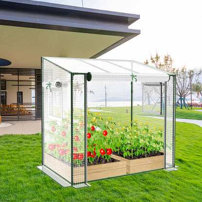 Mini Greenhouse, 47.2”(L) x31.5”(W) x47.2”(H) Greenhouses for Outdoors and Indoor, Durable Green House Kit with Window, Thicken PE Cover, Clear Mini Portable Garden Plant Green House