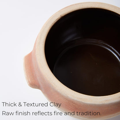 Fireproof Bowl for Burning Ritual – Traditional Handmade Vessel from Natural Clay, Fire-Safe Container for Ceremonial Use, Sage, Incense, or Intention Paper