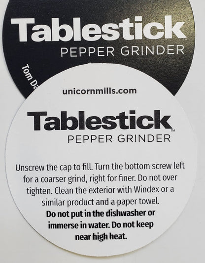Tablestick Salt and Pepper Grinder Set