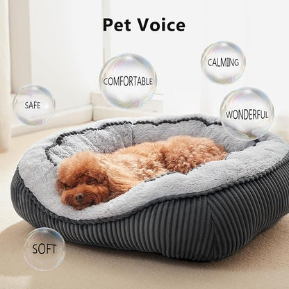 Large Dog Bed for Large Dogs, Rectangle Dog Bed Large Size Dog, Washable Orthopedic Pet Bed, Durable Calming Puppy Bed with Anti-Slip Bottom(35"x25"x10")