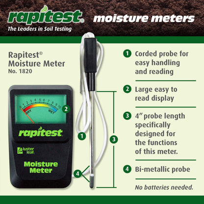 Luster Leaf 1820 Rapitest Soil Moisture Meter