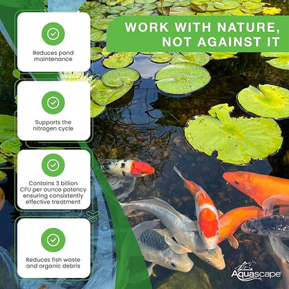 Aquascape Beneficial Bacteria Concentrate for Pond and Water Features, 1.1-Pound, 98949