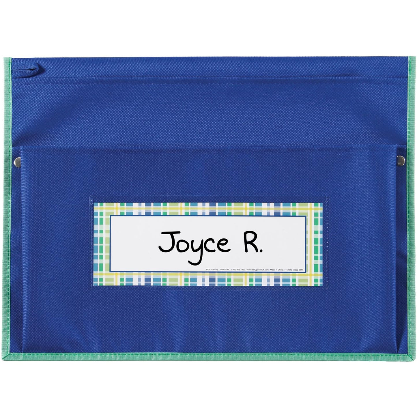 Store More Dual Storage Deep-Pocket Chair Pockets – 6 Pack – Blue/Mint