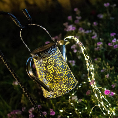 VOOKRY Solar Watering Can Lights, 2 Pack Retro Large Hanging Solar Lights Outdoor Decorative Waterproof Garden Decor for Outside Patio Yard Porch Lawn, Gifts for Mom Women Grandma Birthday