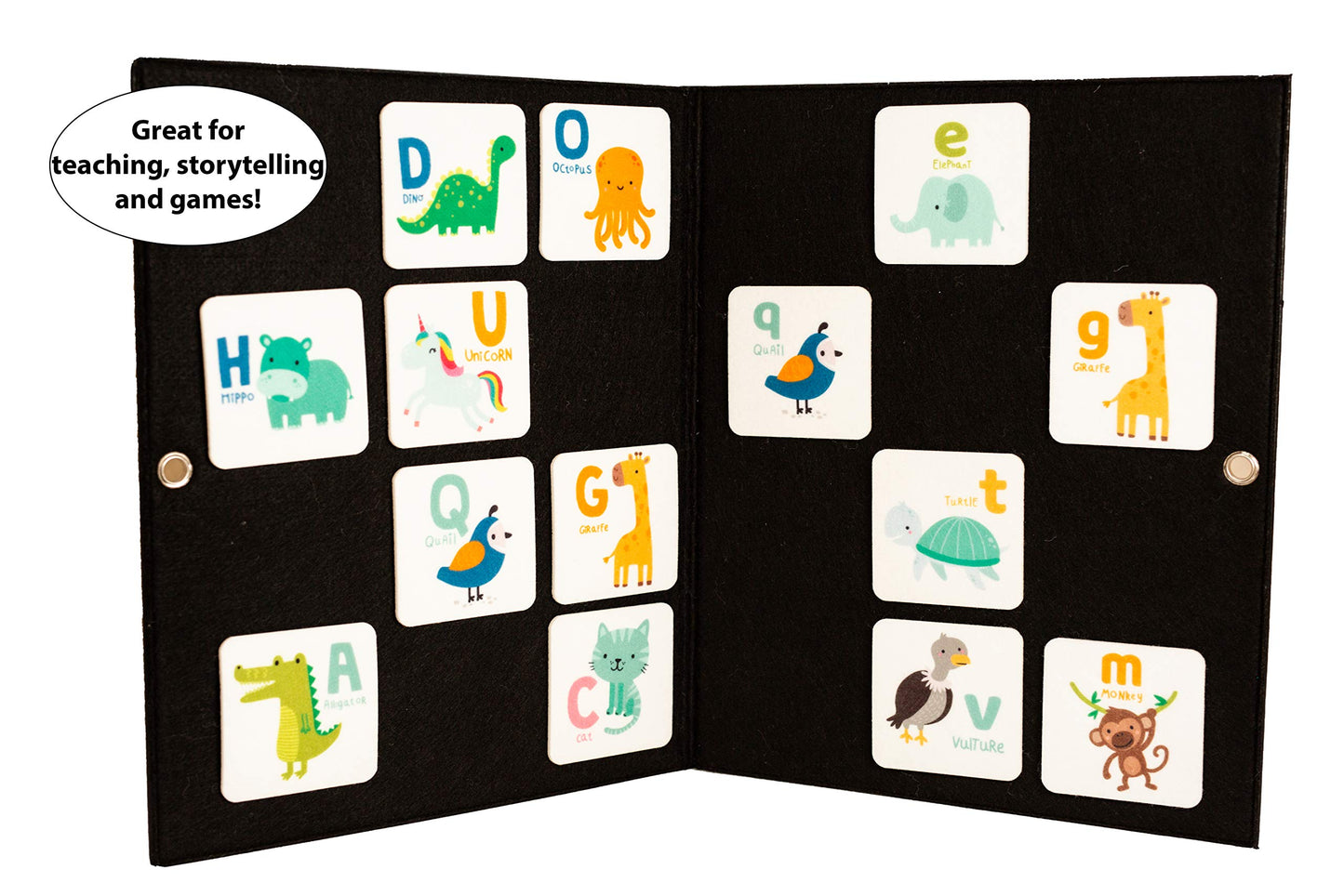 Foldable Flannel Board - Quiet Book| 14 x 23 Freestanding Felt Board for Toddlers and Felt Story Sets | Story Board for Kids Playtime | Use for Preschool Classroom and Homeschooling