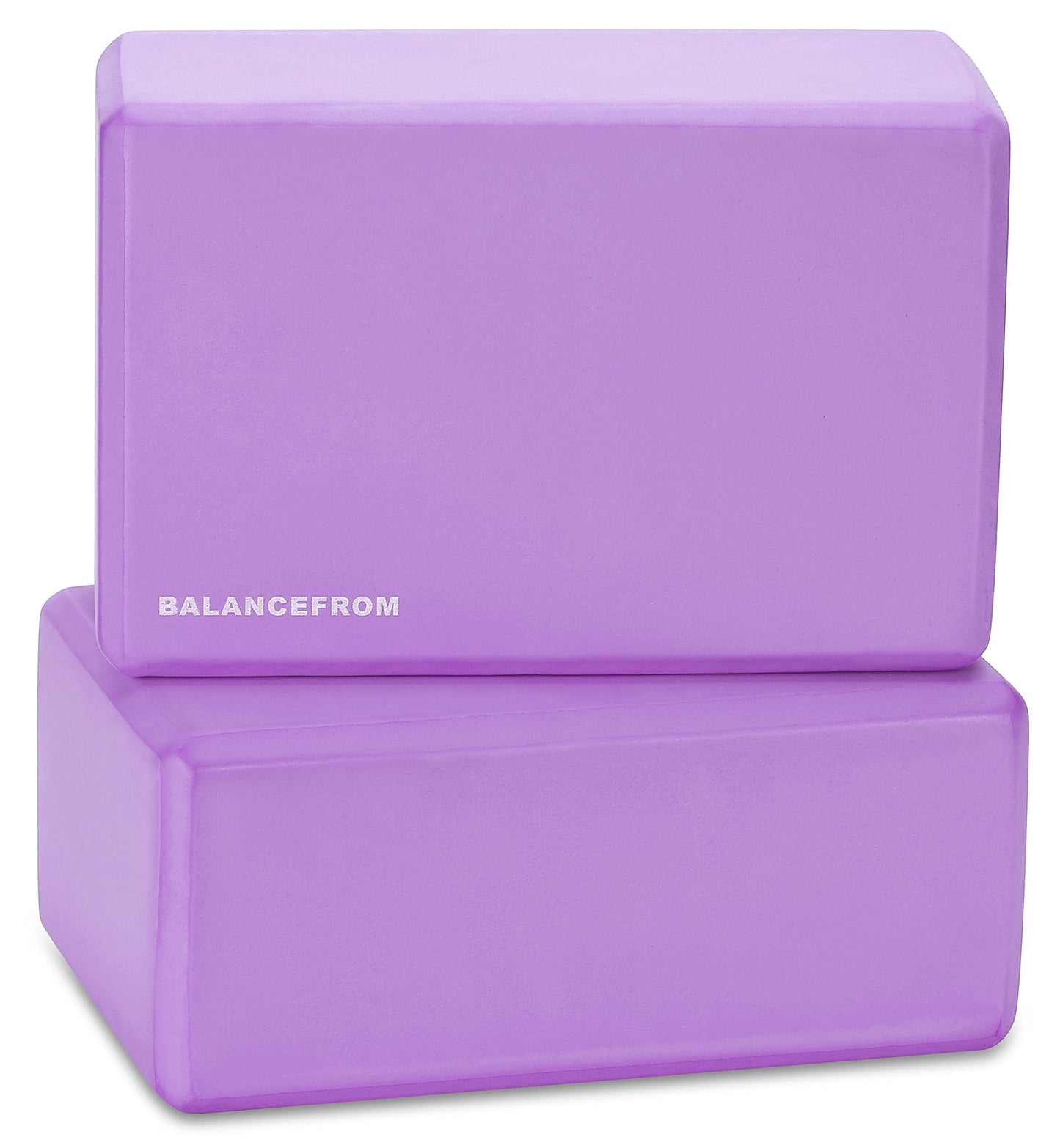 Fitvids Set of 2 High Density Yoga Blocks, 9"x6"x4" Each, Pair, Multiple Colors