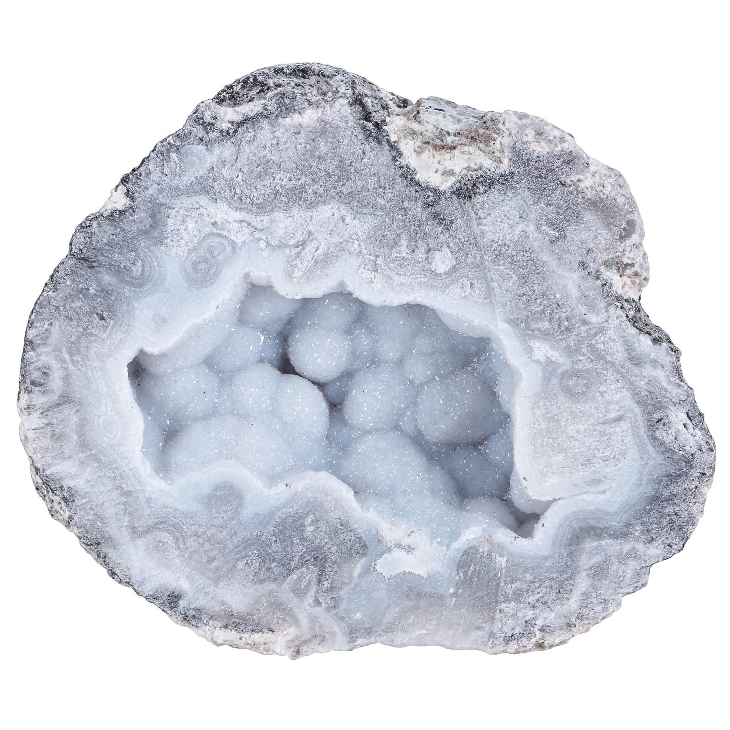 SUNYIK Mexico Agate Geode Quartz Crystal Cluster Specimen Irregular Mineral Stone Display for Home Office Decoration Reiki Healing Meditation, 0.78-1.77"(201-300g)