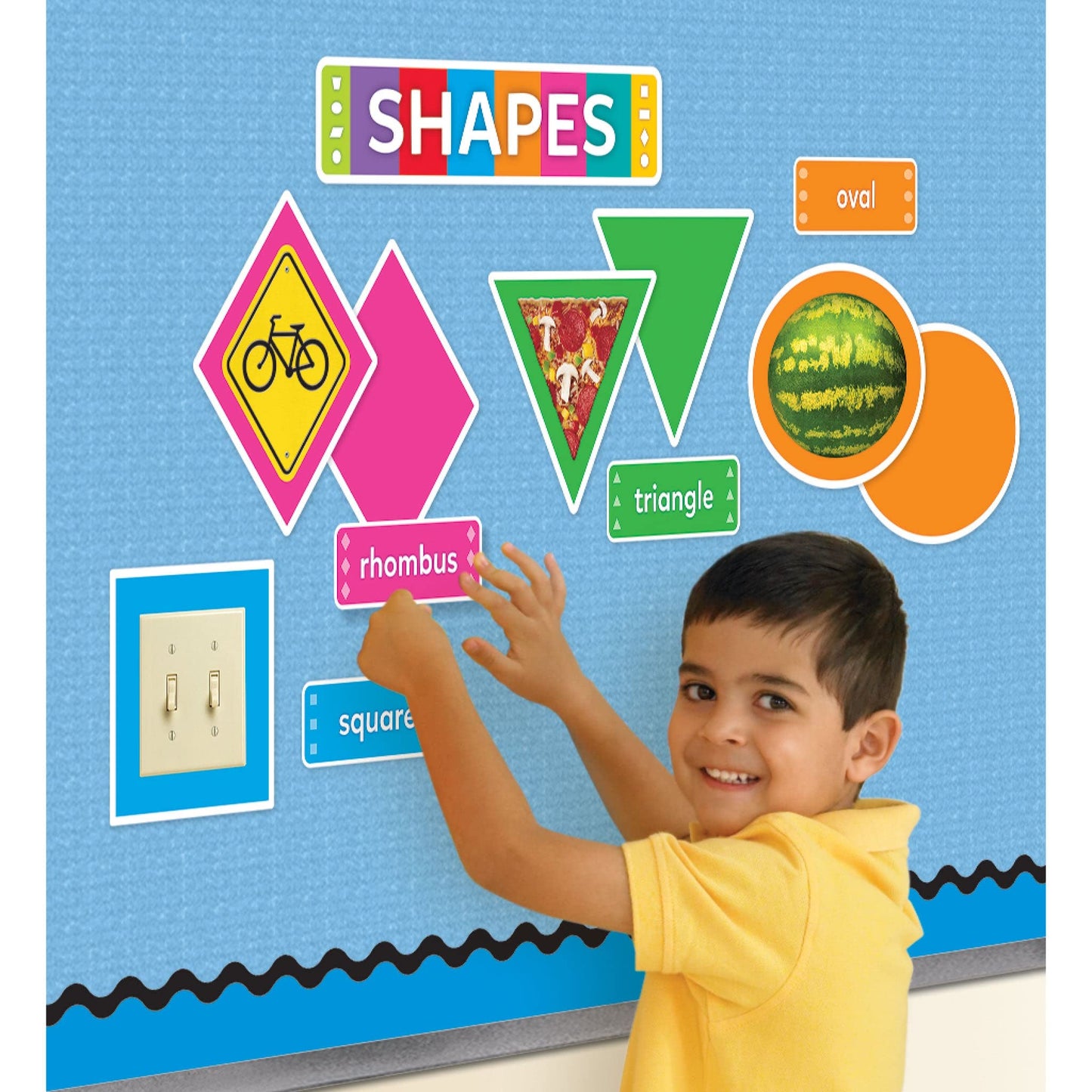 Trend Enterprises Shapes All Around Us Learning Set, by TREND enterprises, Inc., Dry Erase Learning Set, Ages 4-8